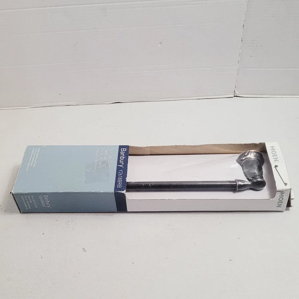 Moen Banbury 18 in Towel Bar Mediterranean Bronze Y2618BRB Bathroom Hardware